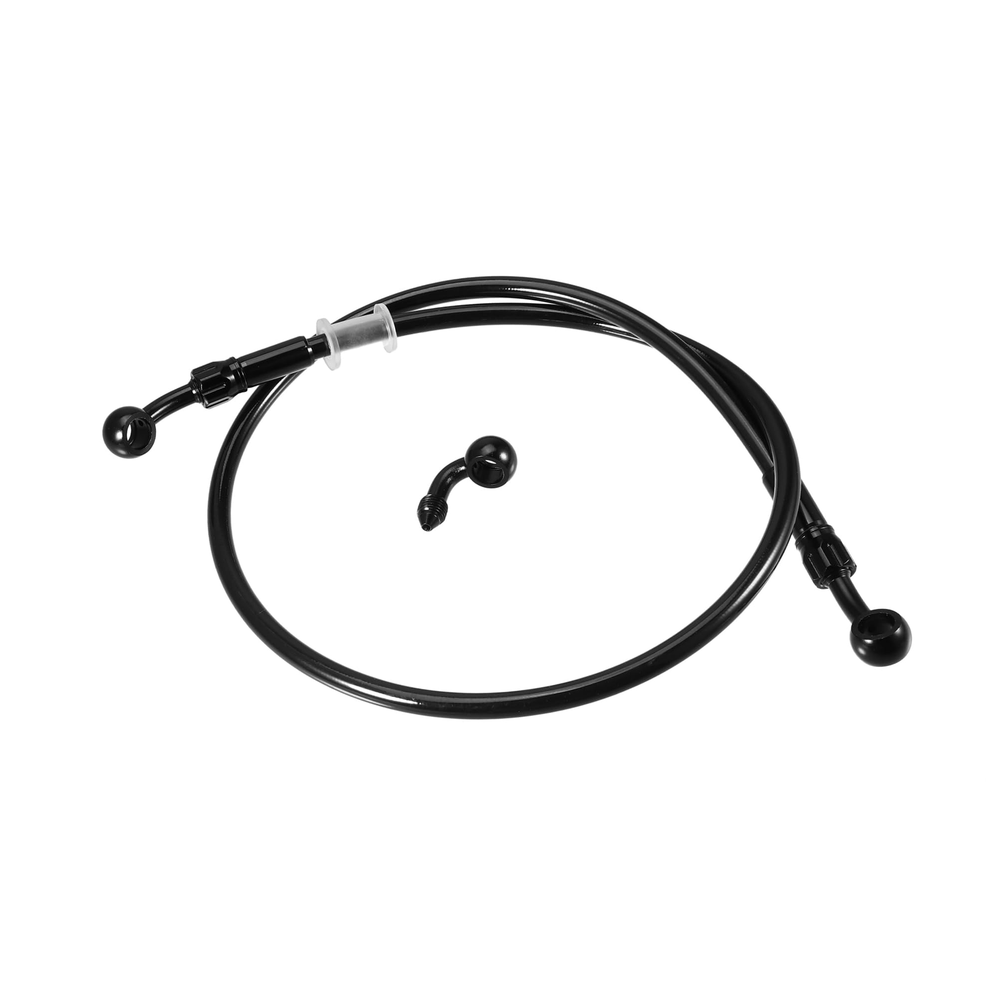 

BULLSPANN Brake Hose, Clutch Hose, Resistant Hose, Bike Parts, Angle 28°+90°, Durable, Replacement, Black, 31.5 inches (80 cm) 80cm чёрный