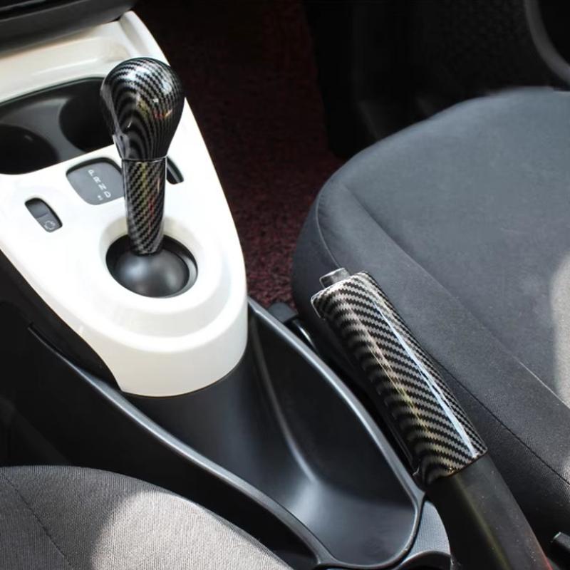 For Smart 453 Fortwo Forfour 16-21 Car Gear Head Cover Gear Handle Handbrake Shell Trim Stickers Interior Car Accessories