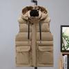 Vest Men's Autumn and Winter New Thermal Tooling Large Size Outer Wear Casual Cotton Vest Vest Vest Jacket