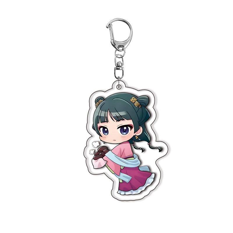 The Apothecary Diaries Double Sided Acrylic Keychain, Maomao Jinshi Cute Anime Bag Pendant