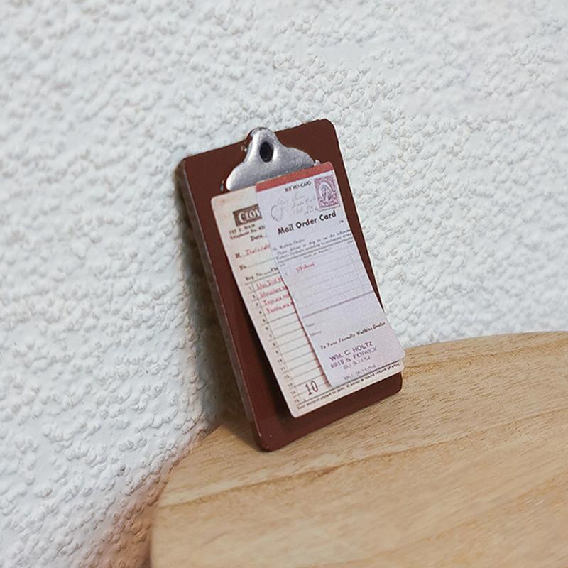 

1/12 Dollhouse Mini Menu Board Model Dollhouse Restaurant Decoration Toys Micro Scene Decor Accessories Pretend Play Toys