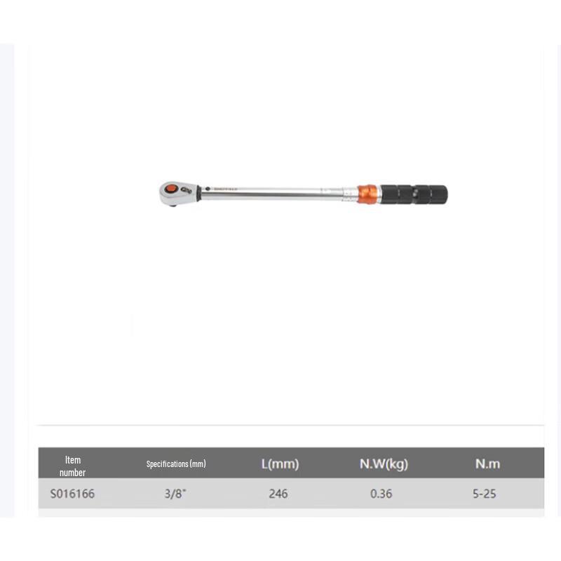 SHEFFIELD 3/8 Professional Aluminum Handle Adjustable Torque Wrench