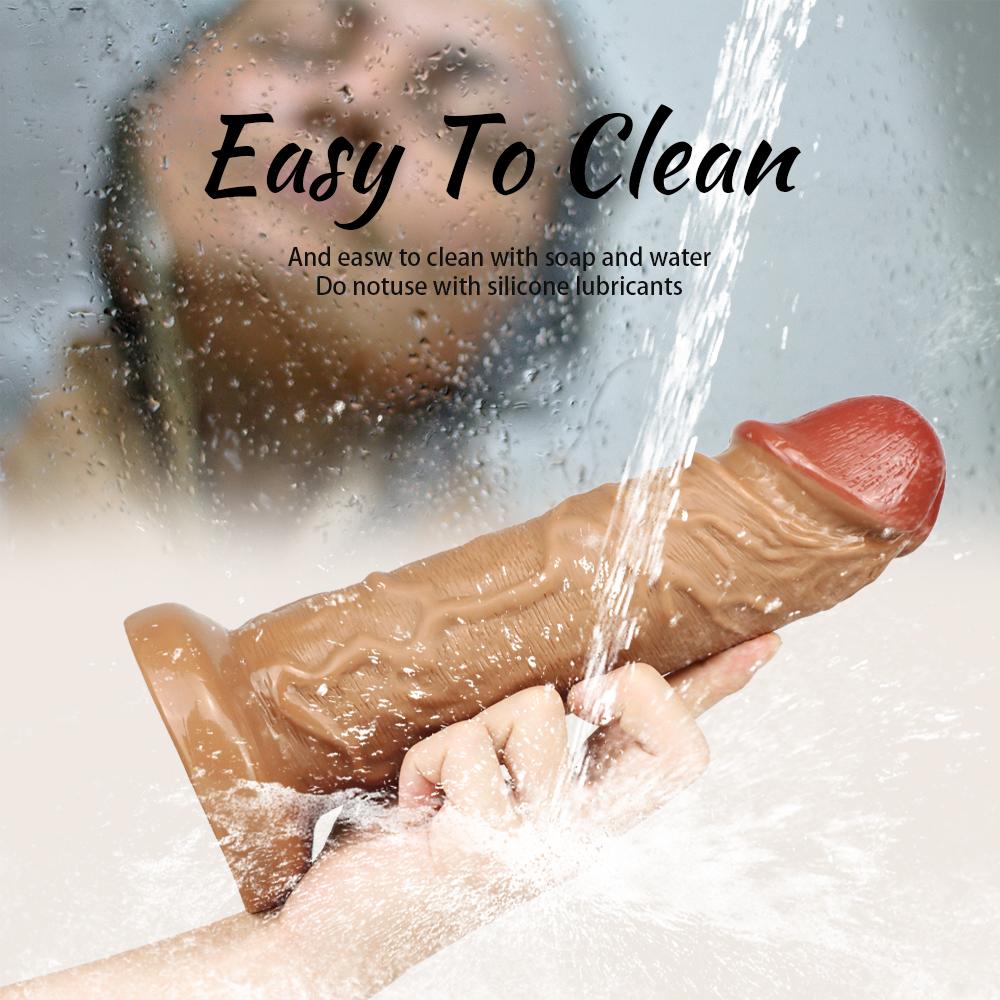 Realistic Long Dildo Anal Plug with Suction Cup Big Penis Butt Plug Long Dick Sex Toys for Women Men Phallus Anal Dilator