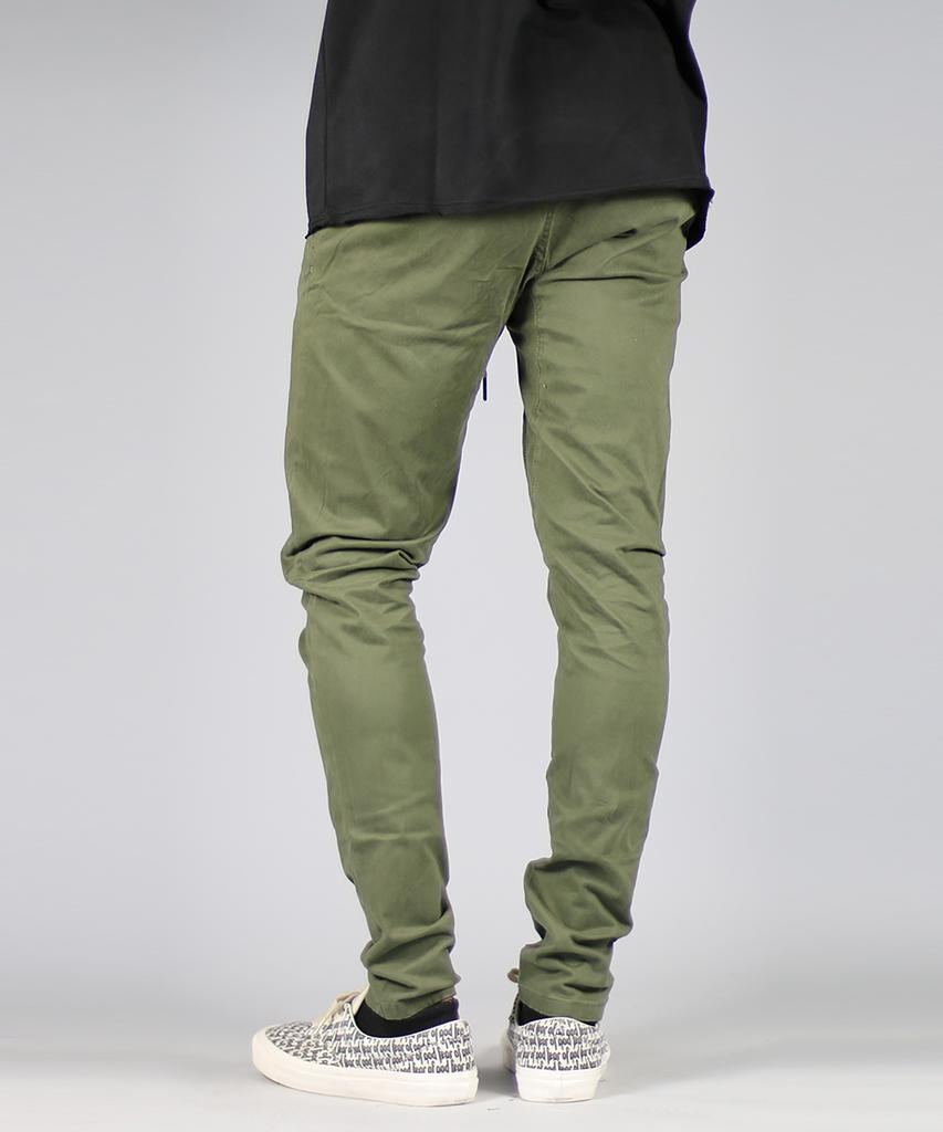 Haipeodenim Olive Drop Crotch Pants