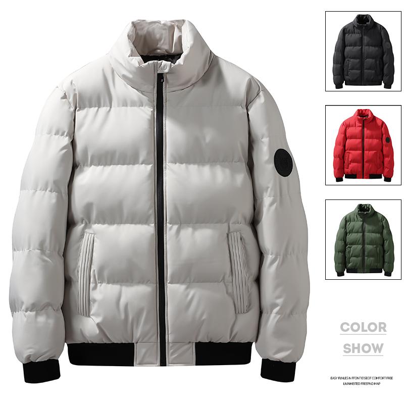 Men's Jacket Winter Cotton Jacket Short Stand-up Collar Thickened Down Cotton Jacket Korean Version Handsome Winter Clothes