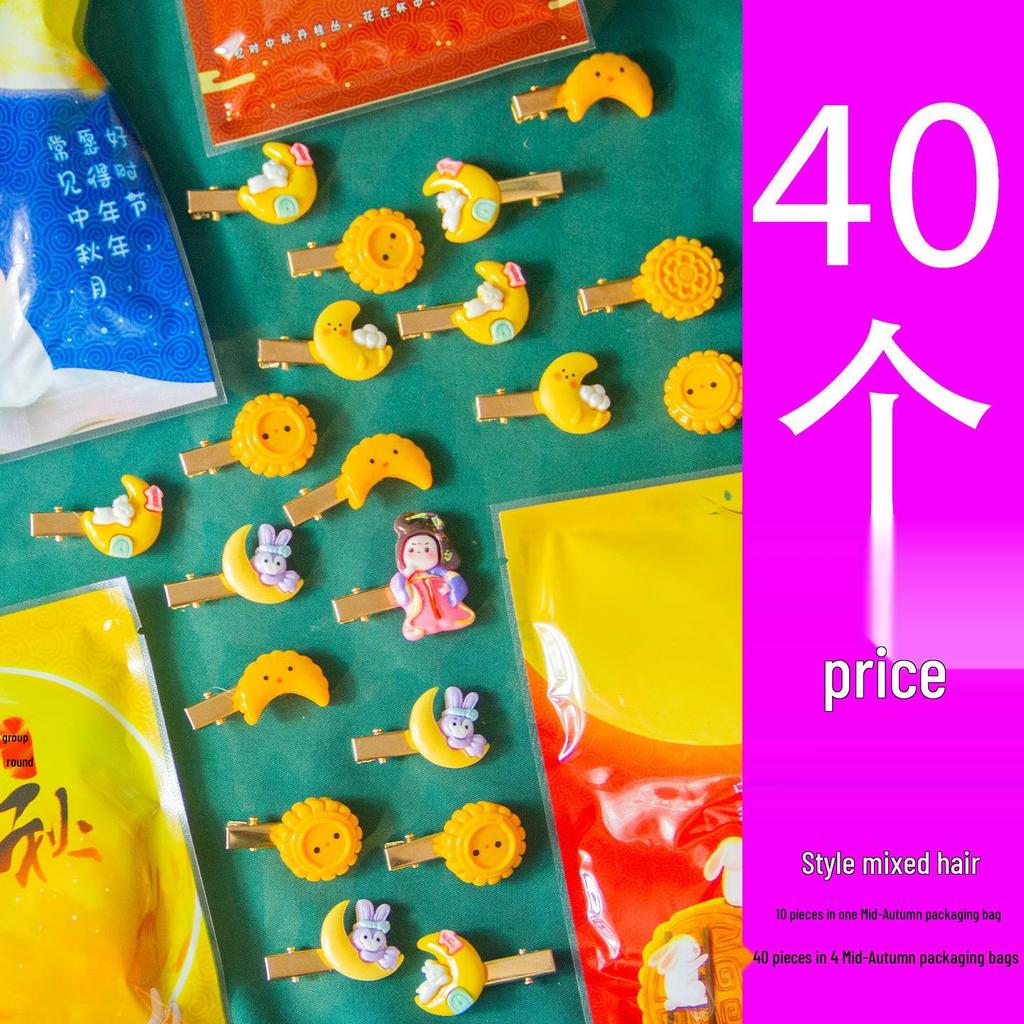 Festive Hair Clips: New Year, Christmas, Mid-Autumn, National Day Gifts for Kindergarten Activities & Whole Class Blind Bags