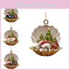 Unique Acrylic Shell Dog Hanging Decor For Cozy Christmas Tree And Vehicle Adornment