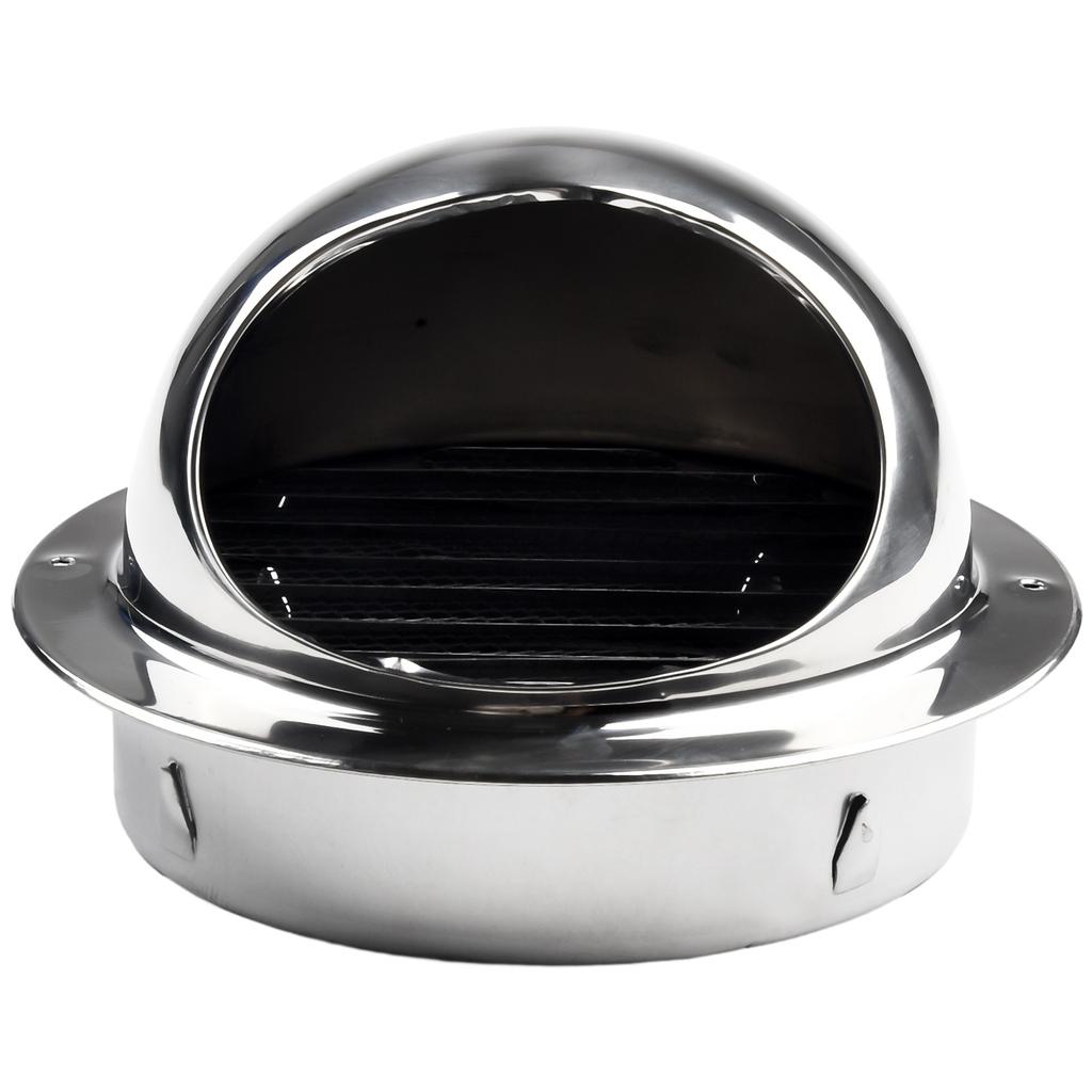 Stainless Steel Exterior Wall Air Outlet Grille Round Heating Cooling Vent Cover