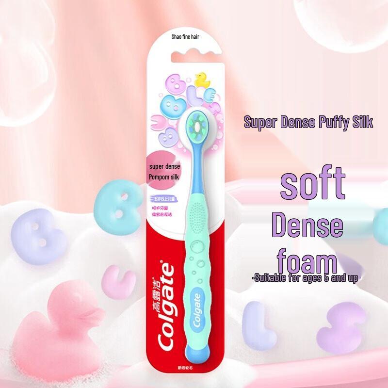 Colgate Kids Ultra-Dense Fluffy Silk Toothbrush, 2-Pack