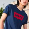 Levis Letter Print Short Sleeve T-Shirt Men Tops Navy-Blue 17783-0199