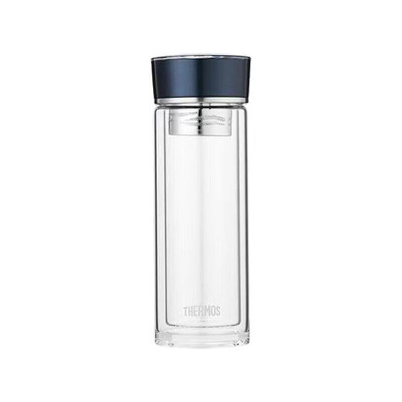 Thermos Double-Layer Glass Tea Infuser Bottle