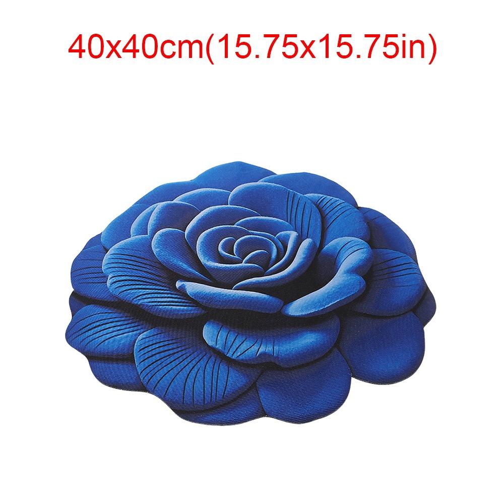 Soft Flower Carpet Non-slip Bathroom Floor Mat Peony Floor Mat  for Living Room Tea Table Bedside