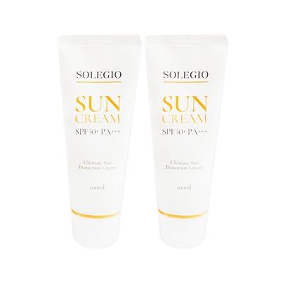 Solegio Sun Cream SPF50+ PA+++ Unisys Sun Cream 100ml X 2ea