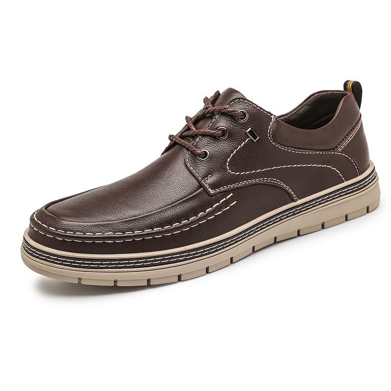 

2025 spring and autumn models, the first layer of cowhide wear-resistant soft leather men s leather shoes, high-end business fashion casual men s shoe 44