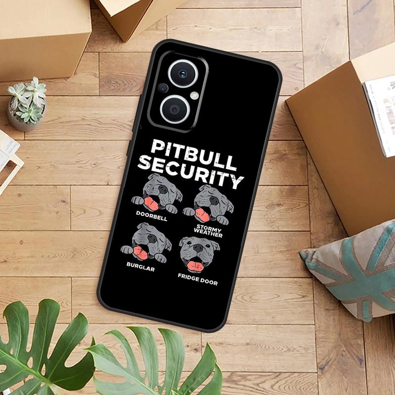 Pitbull Dog Phone Case For OPPO Reno 14 12 11 13 F 10 Pro 8T 8 Lite OPPO Find X9 X8 X6 X5 Pro Back Cover