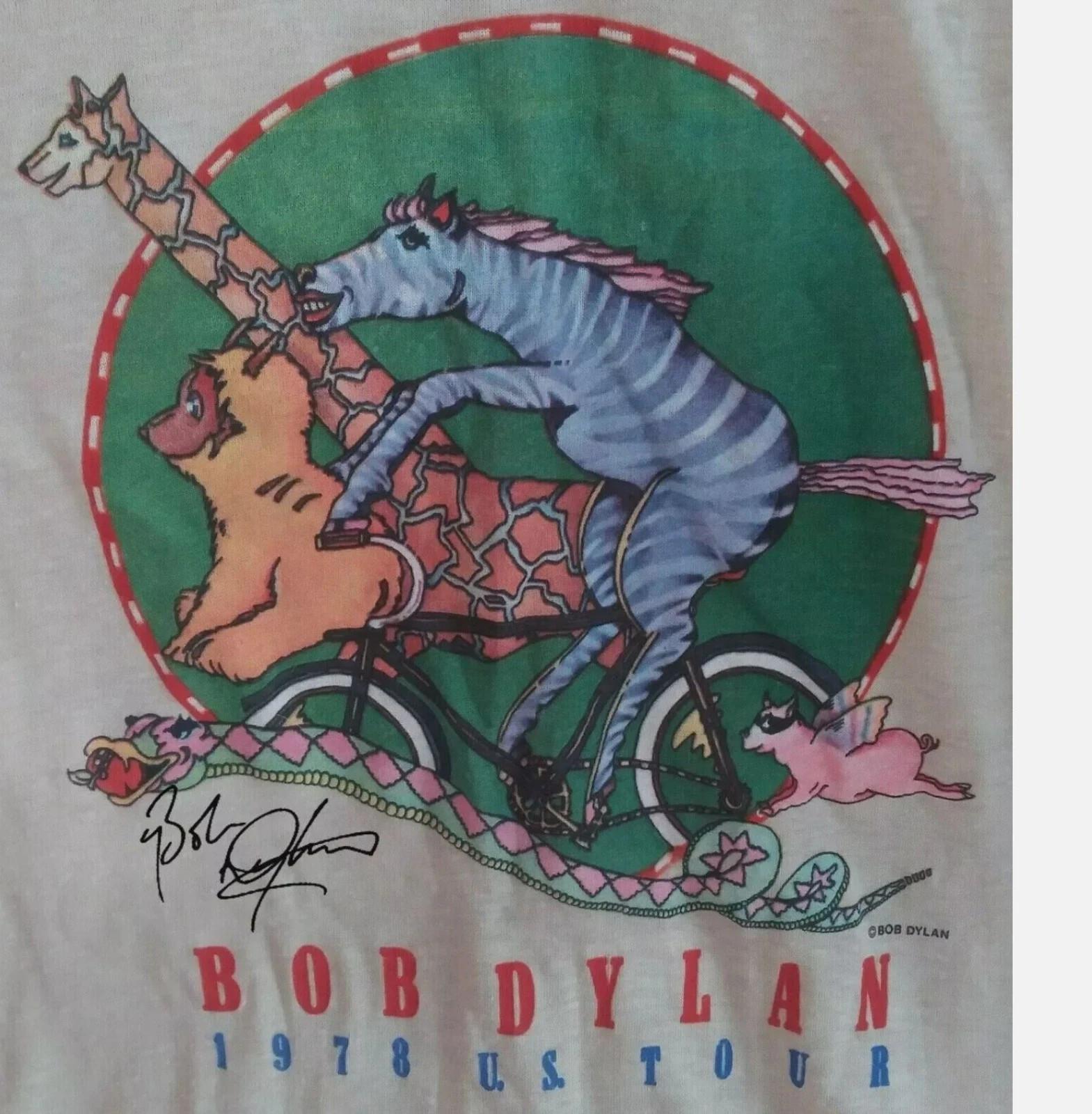 1978 US Tour BOB DYLAN Shirt Short Sleeve White Unisex XXXL