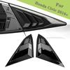 For Honda Civic 2016- Sedan Rear Side Vent Quarter Window Louver Cover Triangular Window Trim Accessories