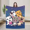 T-Talking T-Tom And F-Friends Blanket Multi-size Warm Cozy Fluffy Throw Blankets for Couch Sofa and Bed