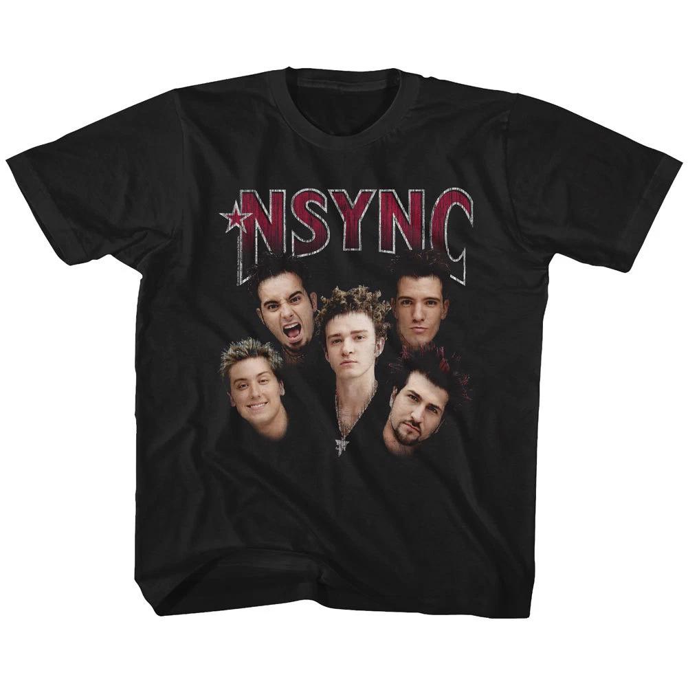 Nsync Boy Band Group Bust Photo s Youth T Shirt Dance Pop Music M
