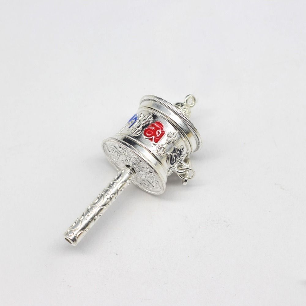 Handwoven Tibetan Prayer Tassel Pendant Tassel Spinning Wheel Keyring Tourism Commmemorative