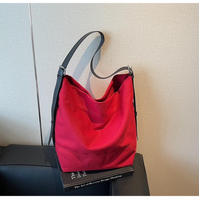 

Весенне-летняя новая модная универсальная холщовая сумка-тоут большой вместимости, минималистичный дизайн, на плечо