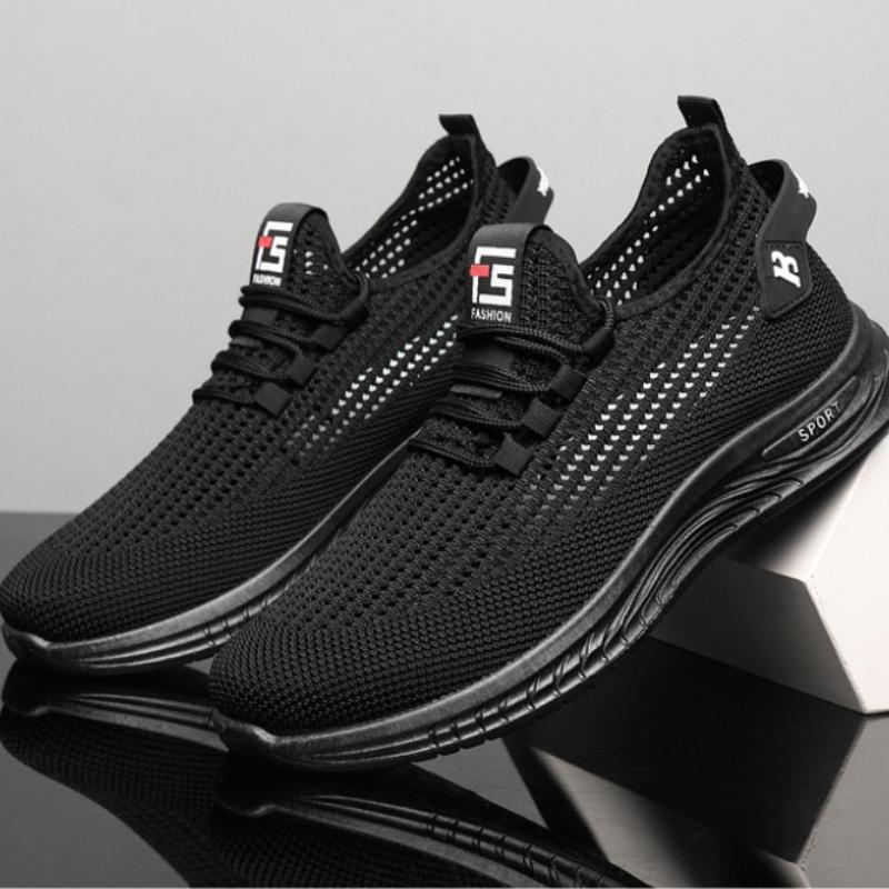 Komfort-Strick-Slip-On-Sneaker zum Laufen und Wandern