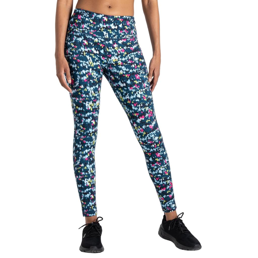 Womens/Ladies Influential Lightweight Dash Print Training Leggings