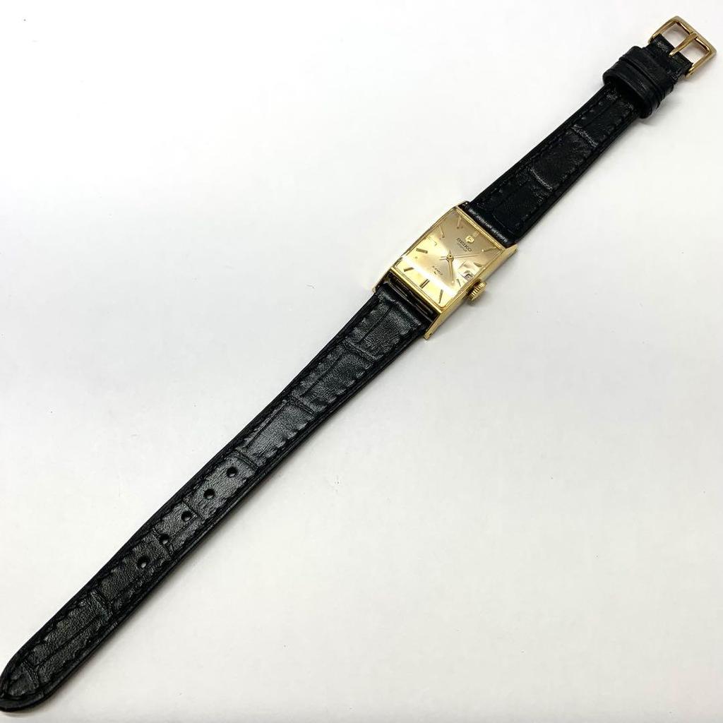 [USED] R6-5310 SEIKO 2118-3210 Manual Winding Watch Gold Black