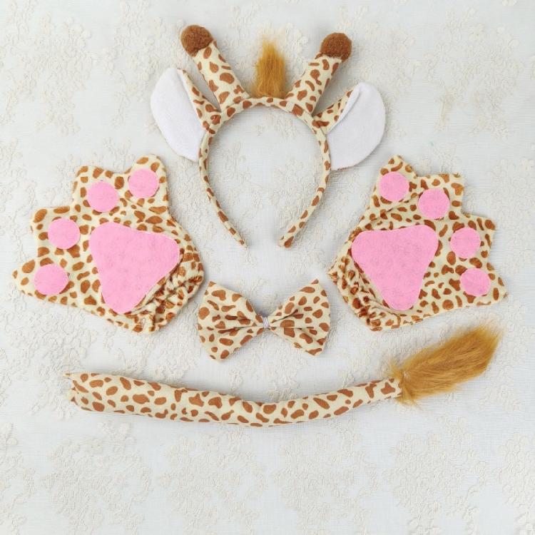 Animal Dress up Kits Hairband, Tail, and Bowtie for Kids Birthday Parties