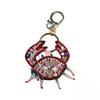 Hummerkralle Perlen Schlüsselanhänger Handgenäht Applikation Tasche Lanyard Schöner Taschenanhänger Dekoration für Taschenanhänger