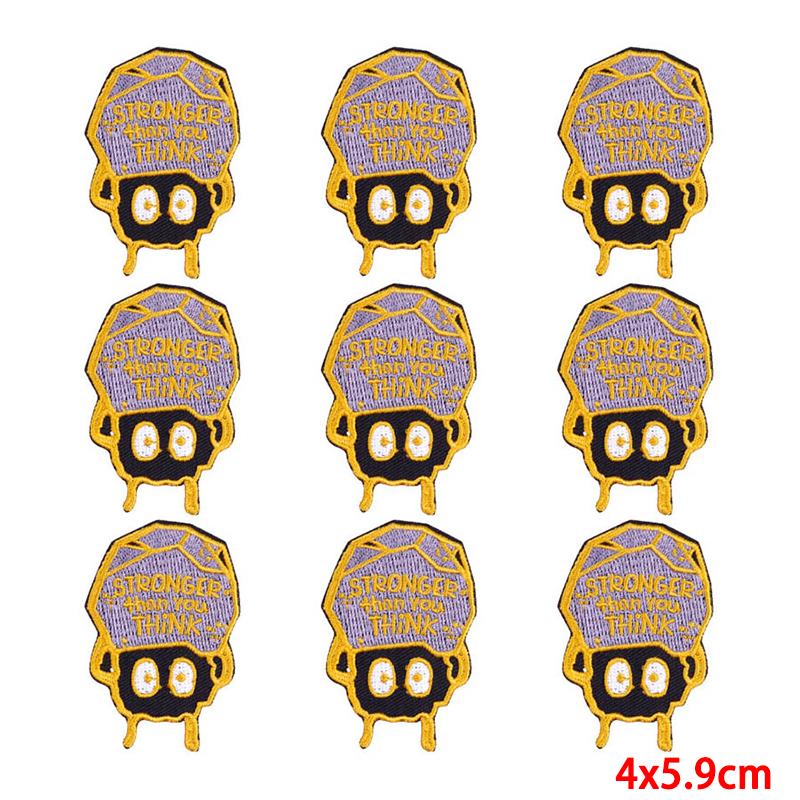 10 Pcs/lot Wholesale Embroidery Patch Iron On Patches For Clothing Patches On Clothes Jackets Decor Applique Sew Supplies