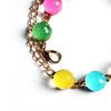 Bracelet Candy Color Round Beads Women Multicolored Beads Cuff Bangle Bracelet for Party