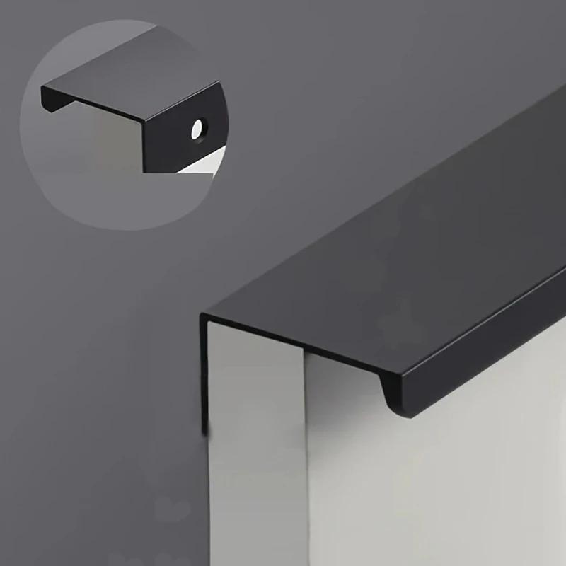 Hidden Furniture Cabinet Door Handles Wardrobe Cupboard Pulls Drawer Knobs Furniture Hardware