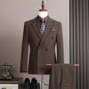 Hotel View Men's Spring 2025 British Business Suit - Three-Piece Set A311-SJT9997-P285