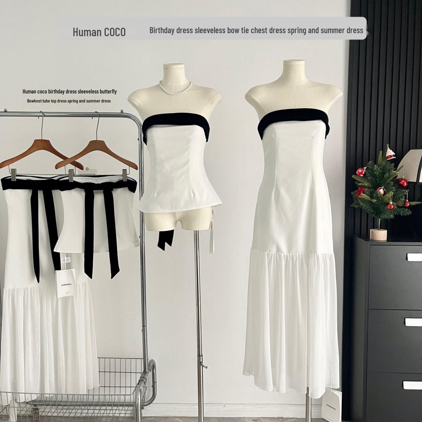 

Xin Xing Coco Birthday Sleeveless Bow Dress for Spring/Summer S (under 95 jin)