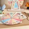 Wooden Feelings Wheel Emotion Regulation Kids Toy Social Emotional Learning Spinner Desktop Decoration Toddlers