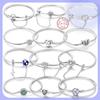 Bracelet Original 925 Silver Charm Bracelet 17-20CM Heart Love Family Star Moon Bracelet for Women Charm Jewelry Gifts