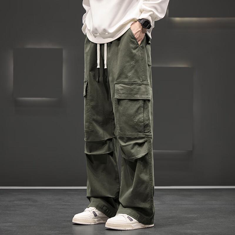 Men's Plus Size Multi-Pocket Cargo Pants