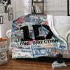 1 manta de franela de One Direction, suave y amigable con la piel, con impresión digital, varios tamaños disponibles para familia, amigos, cumpleaños