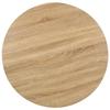VidaXL Table de bistro Marron clair 80 cm MDF