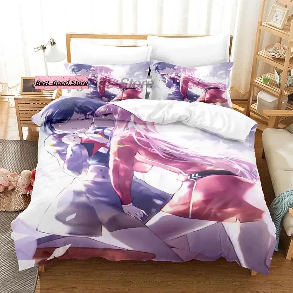 Darling In The Franxx Bedding Set Single Twin Full Queen King Size Bed Set Aldult Kid Bedroom Duvetcover Sets 3D bed sheet set