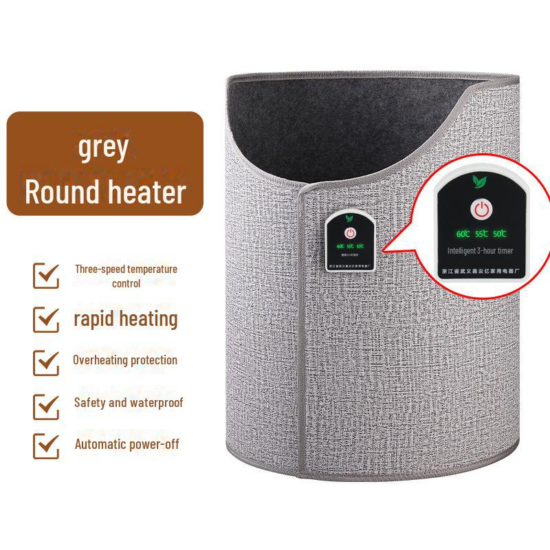 Încălzitor de picioare cu display digital cu temporizator - Încălzitor de birou pentru picioare rotunde și sub birou