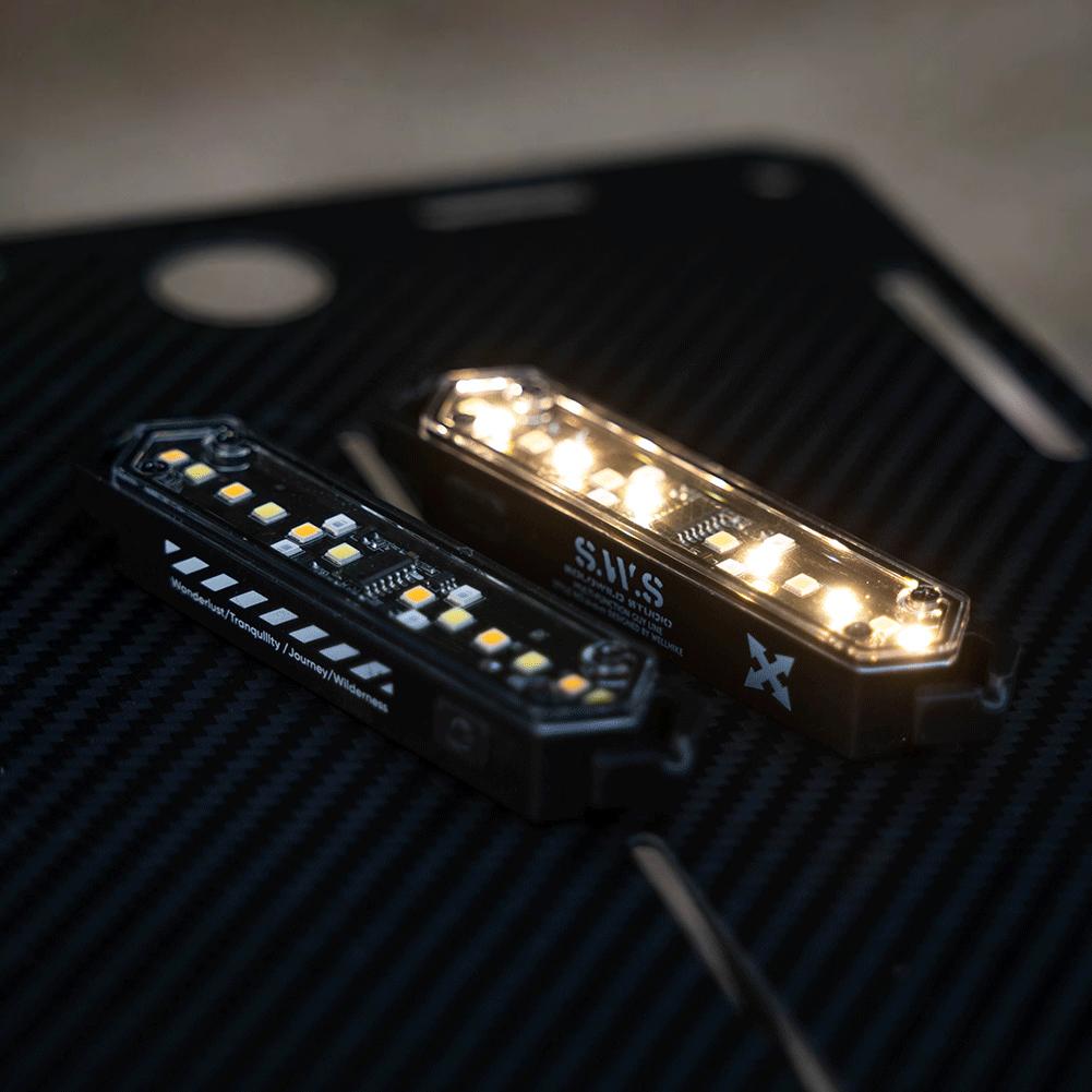 Wind Rope Buckle Light IPX4 Waterproof Wind Rope Warning Light Stepless Dimming Tent Atmosphere Light for Outdoor Camping Picnic