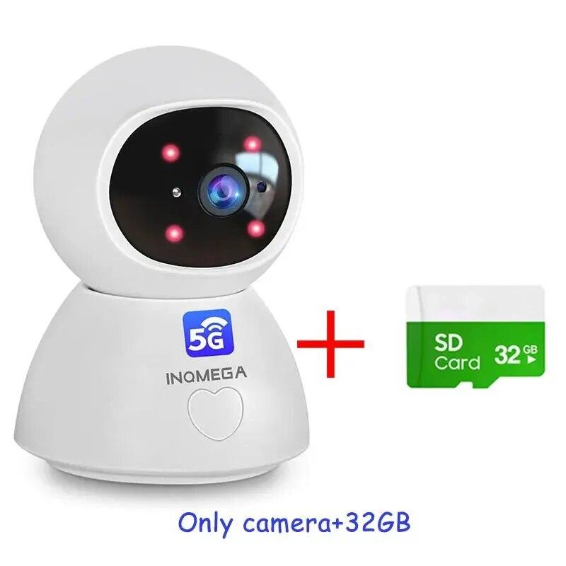 4MP 5G CAMERA Wifi Smart Cloud Wifi IP Camera Intdoor Auto Tracking with One Key Calling Function Cam for Child