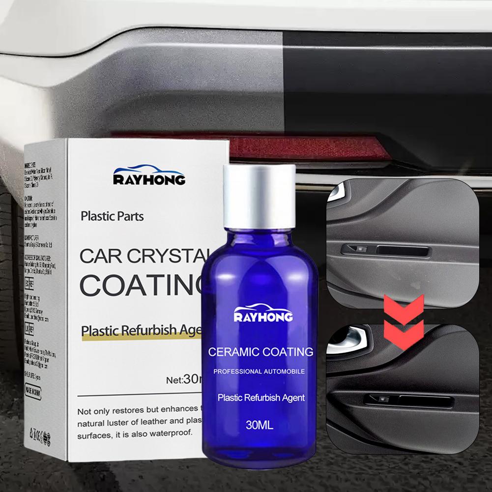 1-3PCS 30ml Plastic Refurbish Agent Car Plastic Parts Crystal Coating Ceramic Coating Refurbishment Cleaning Agent Car Interior