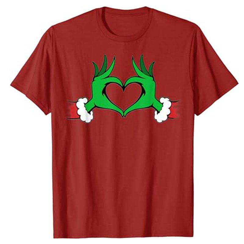 Funny Elf Christmas T-Shirt Gift Cute Grumpy Xmas Costume Elf Lover Graphic Tee Tops Short Sleeve Blouses Family Matching Outfit