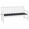 VidaXL Coussin de Banc de Jardin, Coussin de Siège de Salon, Coussin de Meuble de Terrasse, Coussin d’Assise Extérieur, Noir 47613