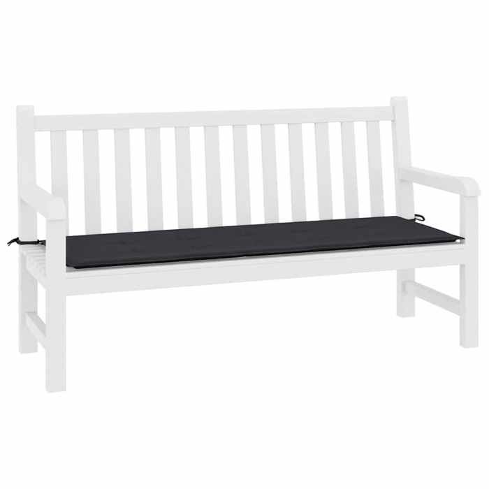 VidaXL Coussin de Banc de Jardin, Coussin de Siège de Salon, Coussin de Meuble de Terrasse, Coussin d’Assise Extérieur, Noir 47613