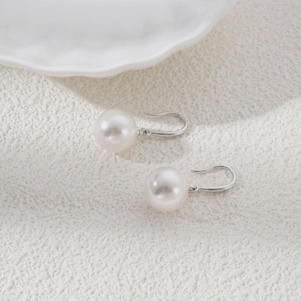 Elegante französisch inspirierte Perlenohrringe - Luxuriöses langes Design für Herbst/Winter