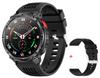 Herren HT33 Smartwatch 1,7 Zoll LED-Taschenlampe BT-Anrufe Outdoor-Sport Kompass Gesundheitsüberwachung 1100mAh Großer Akku Smartwatch